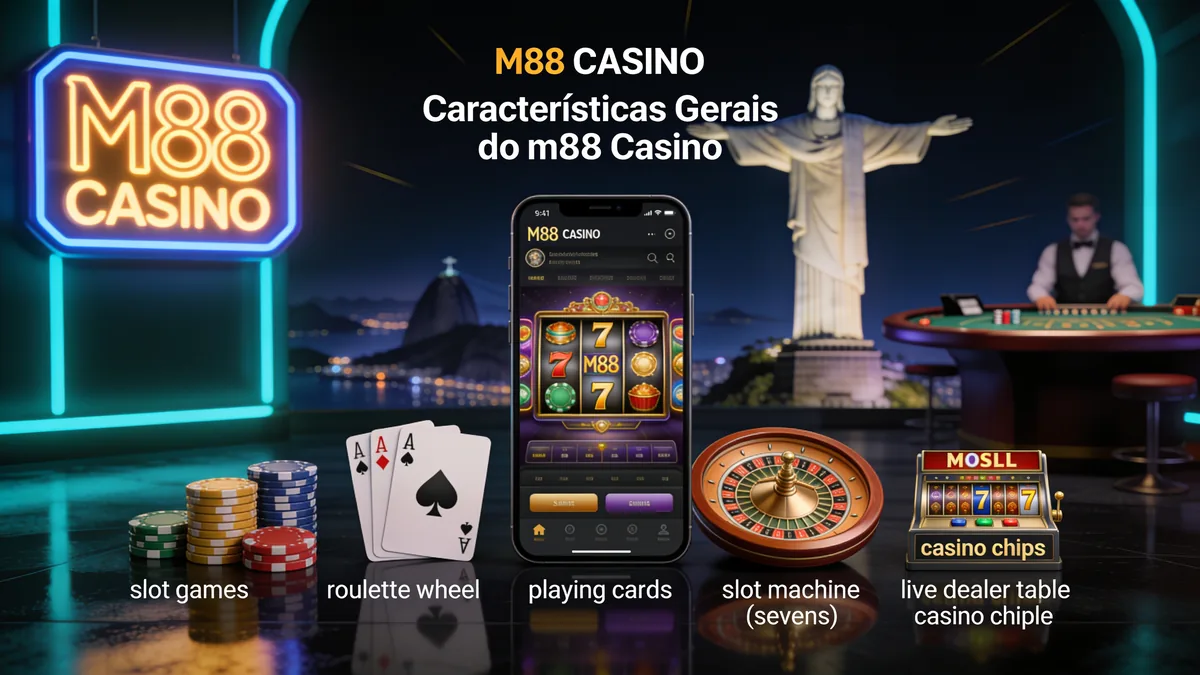 Características Gerais do m88 Casino — m88 no Brasil